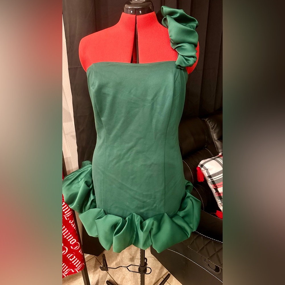 Fashion Nova Hunter Green Mini Dress